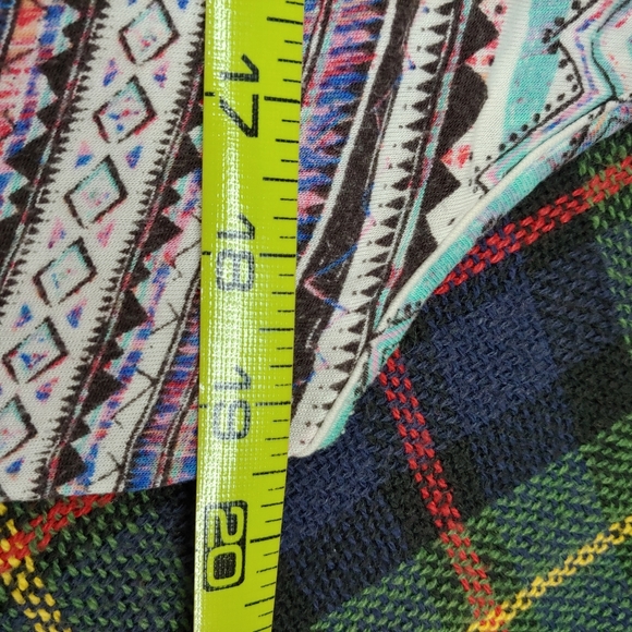 All At Once | Swing Multicolor Aline Tunic Crochet Tank Top Large - Picture 4 of 15